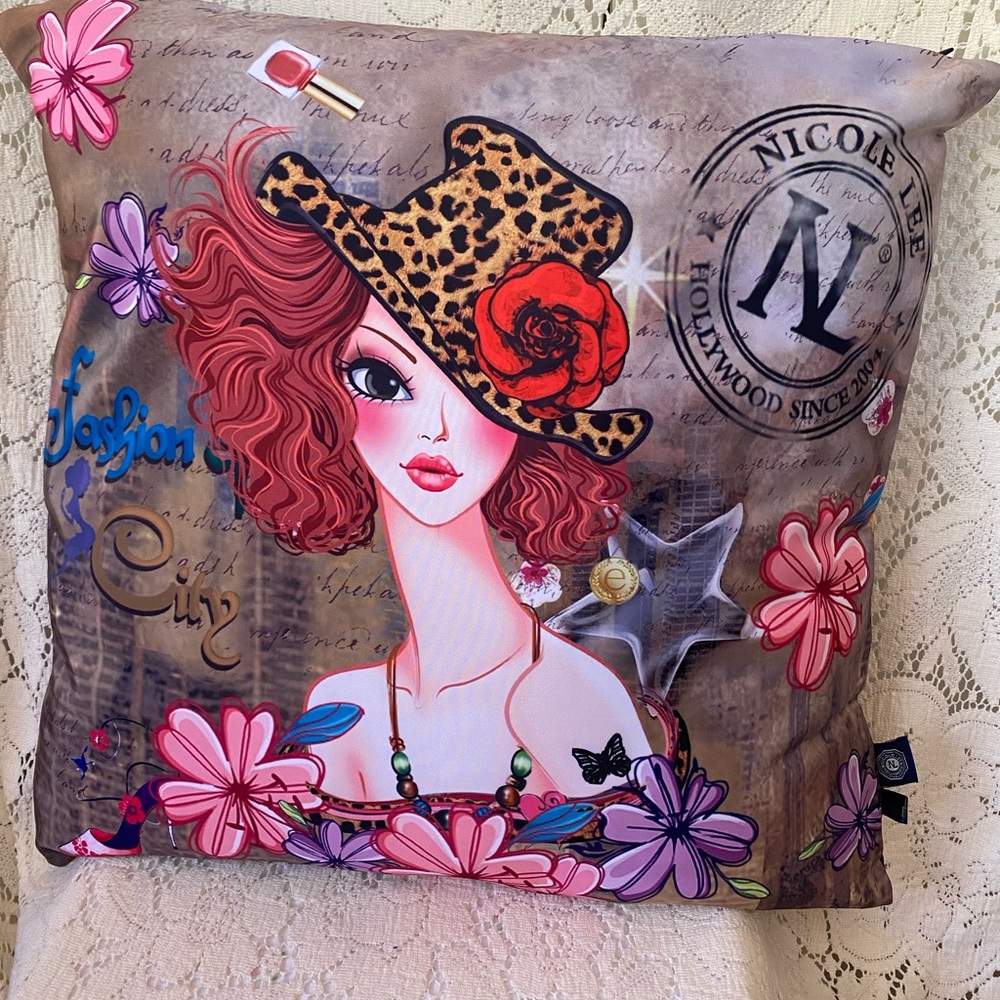 NICOLE LEE SUNNY FASHION ACCENT PILLOW COVER